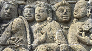 Sculptures In Borobudur Temple Wallpaper