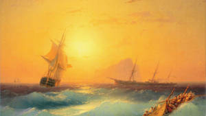 Sea Painting Wallpaper