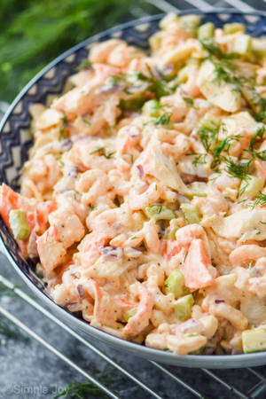 Seafood Mayonnaise Salad Wallpaper