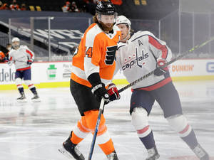 Sean Couturier Against An Opponent Wallpaper