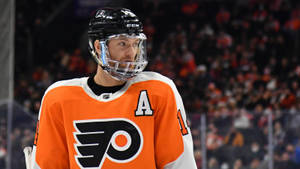 Sean Couturier Dressed In Orange Wallpaper