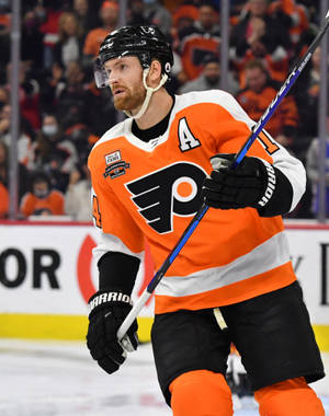 Sean Couturier On The Rink Wallpaper