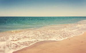 Seashore Waves Summer Desktop Wallpaper