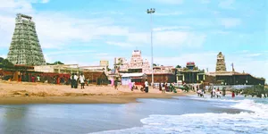 Seaside Murugan Temple Wallpaper
