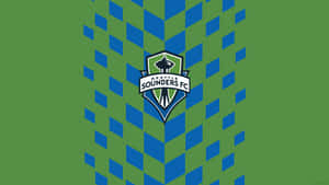 Seattle Sounders Fc Blue Checkerboard Wallpaper