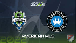 Seattle Sounders Fc Competing With Charlotte Fc In An Intense Soccer Match. Wallpaper