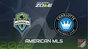 Seattle Sounders Fc Competing With Charlotte Fc In An Intense Soccer Match. Wallpaper