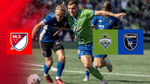 Seattle Sounders Fc Playing Against Quakes Wallpaper