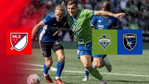 Seattle Sounders Fc Playing Against Quakes Wallpaper