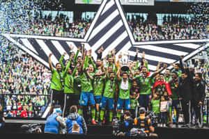 Seattle Sounders Fc's Victorious Moment As 2019 Msl Champions Wallpaper