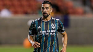 Sebastian Lletget In La Galaxy Jersey Wallpaper