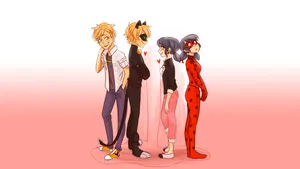 Secret Love Miraculous Ladybug Wallpaper