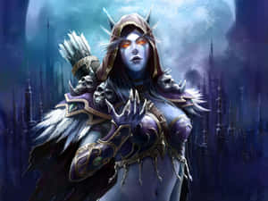 Seductive Sylvanas Windrunner Desktop Wallpaper