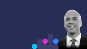 Senator Cory Booker Delivering A Powerful Speech Wallpaper