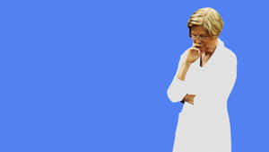 Senator Elizabeth Warren In Deep Thought Wallpaper