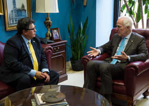 Senator John Cornyn In A Discussion Wallpaper