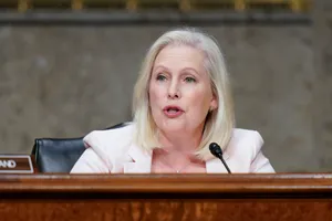 Senator Kirsten Gillibrand Speaking At An Event Wallpaper