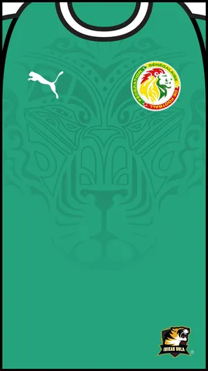 Senegal Seal Jersey Art Wallpaper