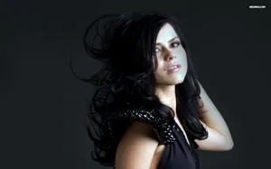 Sensual Black Haired Woman Wallpaper