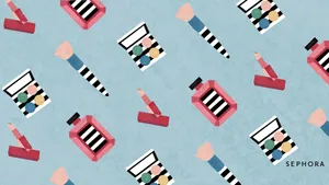 Sephora Cosmetic Art Wallpaper