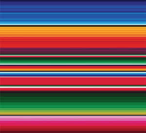 Serape With Orange Stripes Wallpaper