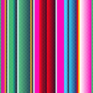 Serape With Vertical Green Stripes Wallpaper