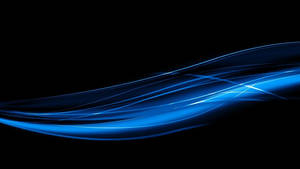 Serene Abstract Black And Blue Wave Background Wallpaper