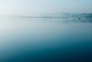 Serene Blue Lake Wallpaper