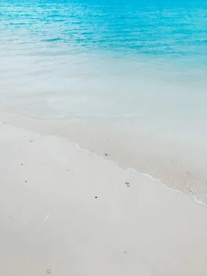 Serene Blue Ocean And The Shore Wallpaper