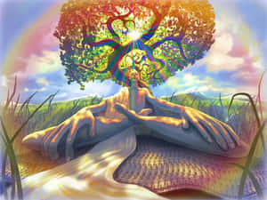 Serene Spiritual Meditation Wallpaper