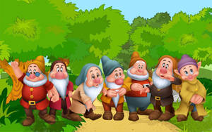 Seven Dwarfs Digital Art Wallpaper