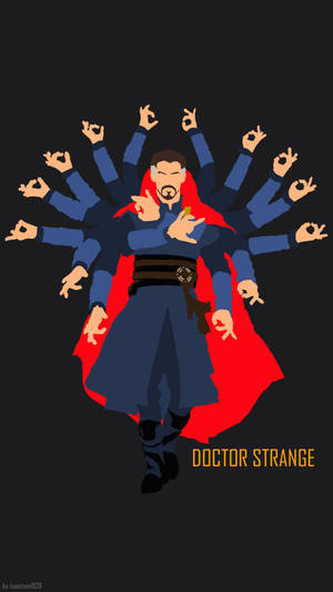 Several Arms Doctor Strange Minimalist Wallpaper