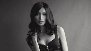 Sexy Greyscale Gemma Chan Wallpaper