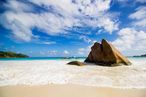 Seychelles Praslin Boulder Wallpaper