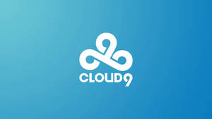 Shaded Blue Cloud9 Logo Wallpaper