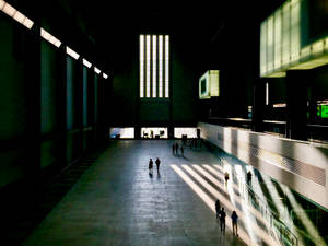 Shadows In Turbine Hall Tate Modern Wallpaper