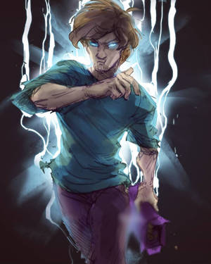 Shaggy Ultra Instinct With Lightning Wallpaper