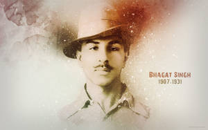Shaheed Bhagat Singh Tribute Art Piece Wallpaper