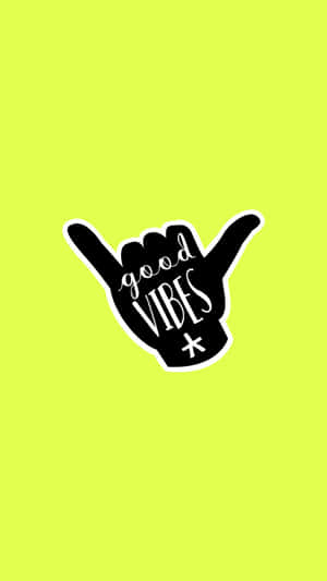 Shaka Hand Sign Good Vibes Iphone Wallpaper
