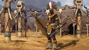 Shaka Zulu Civilization 5 Wallpaper