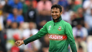 Shakib Al Hasan Smiling Wallpaper