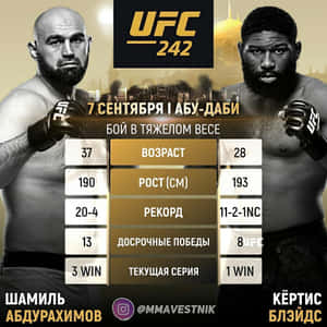 Shamil Abdurakhimov Versus Curtis Blaydes Poster Wallpaper