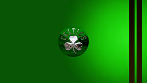 Shamrock Boston Celtics In Green Wallpaper