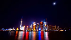 Shanghai Waterside City Wallpaper