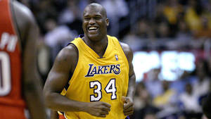 Shaquille O'neal In The Court Wallpaper