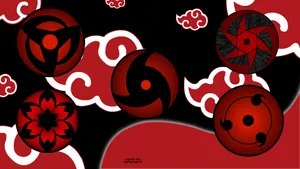 Sharingan Live Naruto Akatsuki Red Cloud Wallpaper