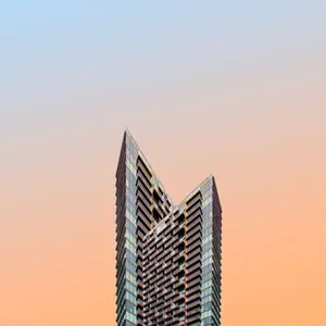 Sharp Edges Building Painting Wallpaper