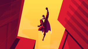 Shazam Dc Comic Minimal Artwork Wallpaper