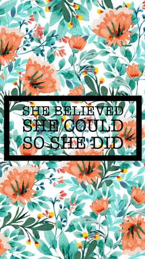 She Believed She Could So She Did Wallpaper