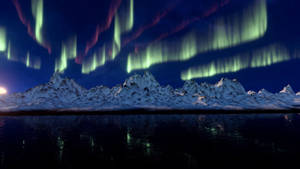 Sheer Curtains Of Northern Lights Hd Wallpaper